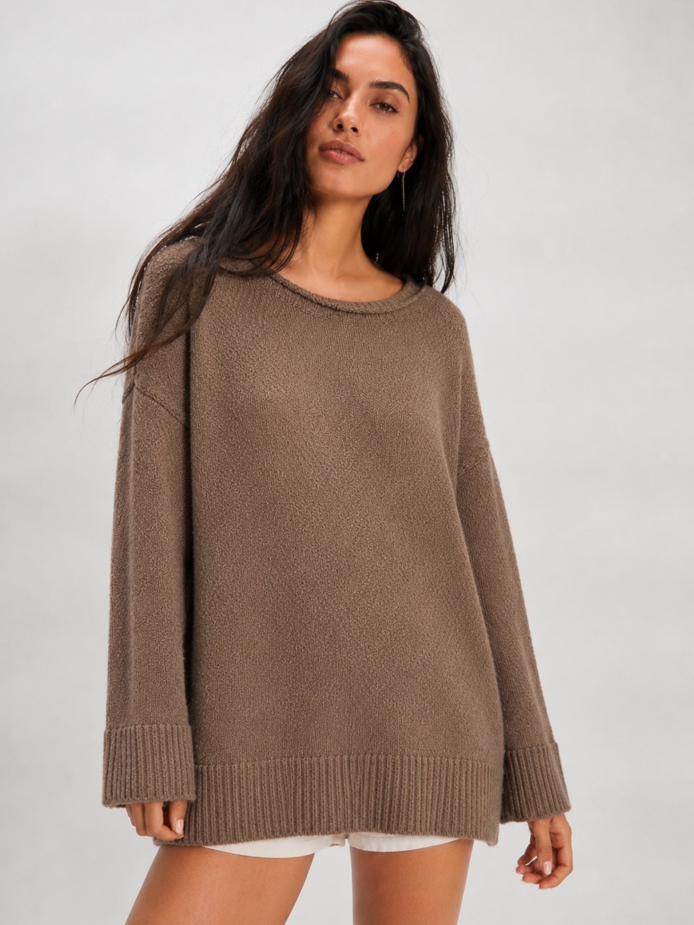 FREE PEOPLE BEACH BELL SLEEVE TUNIC SWEATER